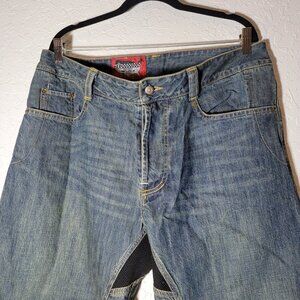 Vintage 2000s Icon Motorsports Denim Victory Biker Skater Jeans Size 36